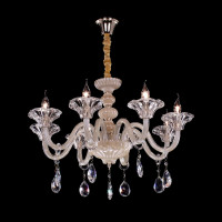 Стеклянная подвесная люстра Citilux Ирида Шампань CL351181