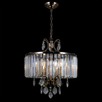 Подвесная хрустальная люстра Citilux Инга Бронза CL335163