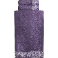 Махровое полотенце Самойловский Текстиль 50/90 Толедо Баклажан, 420 г/м2 761490