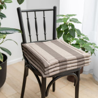 Подушка для стула Волшебная Ночь 40/40 Зебра-экрю рогожка 764725