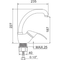Смеситель для кухни РМС SL128-011F-1