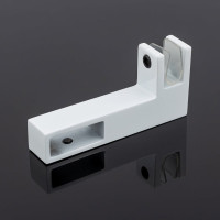 Держатель стекла SERVICE PLUS г-образный, сквозной, 30x10, белый матовый, sus304 S02-502WM/sus304