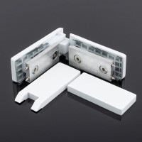 Петля стекло-стекло SERVICE PLUS 180, белый матовый, sus304 P03-105WM/sus304