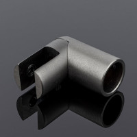 Держатель стекла SERVICE PLUS ф19, торцевой 90, графит матовый, латунь D02-509GFM/brass