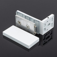 Коннектор стена-стекло SERVICE PLUS 90, с пластиной, белый матовый, sus304 K02-204WM/sus304
