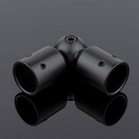 Соединитель трубы SERVICE PLUS ф19, 90-180, черный матовый, латунь S02-510BLK/brass