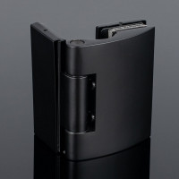 Петля стена-стекло SERVICE PLUS 90, черный матовый, латунь P03-103BLK/brass