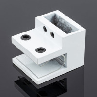 Держатель труба-стекло SERVICE PLUS 30x10, торцевой, белый матовый, sus304 D02-503WM/sus304