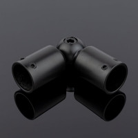 Соединитель трубы SERVICE PLUS ф19, 90-180, черный матовый, sus304 S02-511BLK/sus304