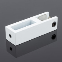 Держатель стекла SERVICE PLUS сквозной, 30x10, белый матовый, sus304 S02-501WM/sus304
