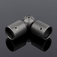 Соединитель трубы SERVICE PLUS ф19, 90-180, графит матовый, латунь S02-510GFM/brass