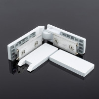Петля стекло-стекло SERVICE PLUS 135, белый матовый, sus304 P03-104WM/sus304