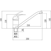 Смеситель для кухонной мойки Fmark FM4903