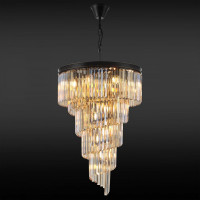 Хрустальная подвесная люстра Citilux Мартин Шампань CL332172