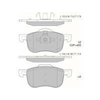 Колодки тормозные дисковые AV148 (противоскрипная пластина в комплекте) Avantech 1740207