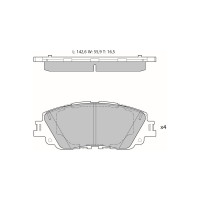 Колодки тормозные дисковые AV1204 (противоскрипная пластина в комплекте) Avantech 1736081