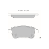 Колодки тормозные дисковые AV188 (противоскрипная пластина в комплекте) Avantech 1740226