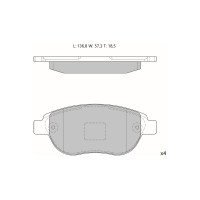 Колодки тормозные дисковые AV043 (противоскрипная пластина в комплекте) Avantech 1740169