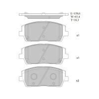 Колодки тормозные дисковые AV004 (противоскрипная пластина в комплекте) Avantech 1740158