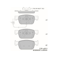 Колодки тормозные дисковые AV084 (противоскрипная пластина в комплекте) Avantech 1740186