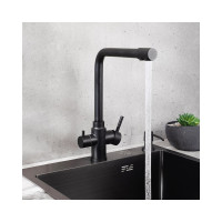 Смеситель для кухни с переключением фильтра для питьевой воды РМС SUS125BL-017F-015