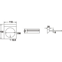 Настенный туалетный ёрш Rose RG1600H
