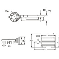 Навесная мыльница Rose RG1104