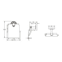 Держатель для туалетной бумаги Rose RG1005Q