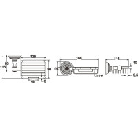 Навесная мыльница Rose RG1404Q