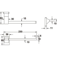 Полотенцедержатель Rose RG1606H
