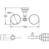 Двойной подстаканник Rose RG1122Q