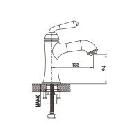 Смеситель для раковины Rose R0201H