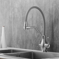 Смеситель для кухни Rose с гибким изливом и подключением фильтра R858L