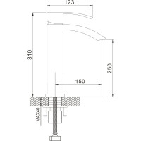 Смеситель для раковины Rose R1511H