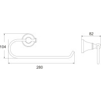 Полотенцедержатель Rose RG1906H