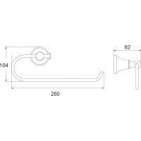 Полотенцедержатель Rose RG1906T