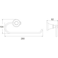 Полотенцедержатель Rose RG1906E