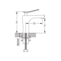 Смеситель для раковины Shevanik S9601