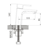 Смеситель для раковины Shevanik S8201H