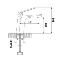 Смеситель для раковины Shevanik S8001