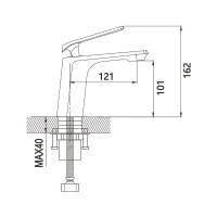 Смеситель для раковины Shevanik S8001H