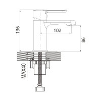 Смеситель для раковины Shevanik S8101H