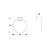 Полотенцедержатель в форме кольца SHEVANIK SG5106H
