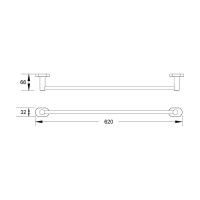 Полотенцедержатель трубчатый SHEVANIK SG5117H