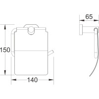 Держатель для туалетной бумаги SHEVANIK SG5105T
