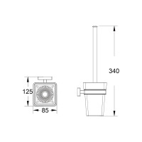 Настенный туалетный ёрш SHEVANIK SG5600T