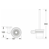 Настенный туалетный ёрш SHEVANIK SG5100T