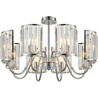 Хрустальная подвесная люстра Citilux Грета Хром CL333181