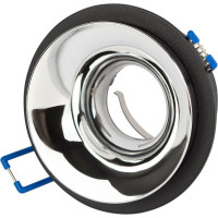 Встраиваемый декоративный светильник ЭРА KL103 BK/CH MR16 GU5.3 черный хром Б0056355