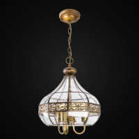 Подвесная витражная люстра Citilux Гера-2 Бронза CL444230